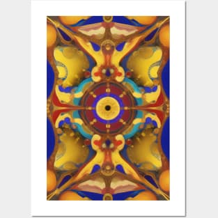 artsy abstract symmetric design Posters and Art